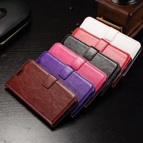 100pcs/lot Free Shipping!! Crazy Horse Wallet Leather Case for Huawei Y5 2017/Y3 2017/Y7 2017