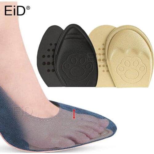 2PC Forefoot Insole Shoes Pads High Heel Soft Insole Anti-Slip Foot Protection Foot Cushions Sponge Pain Relief Women Foot Care