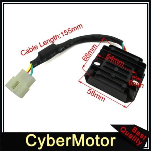 4 Pin Wires Voltage Regulator Rectifier For GY6 125cc 150cc Scooter Moped ATV Quad 140cc 160cc Dirt Bike SSR Taotao Thumpstar