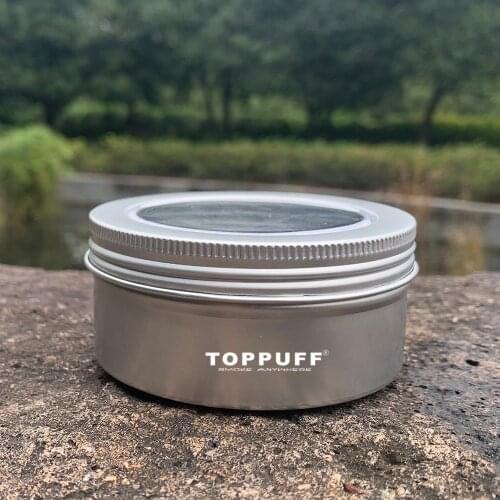 TOPPUFF Aluminum Moisture Tobacco Tank Cigarette Case Pocket Size Tobacco Storage Cigarette Box Stash Jar Cigarette Accessories