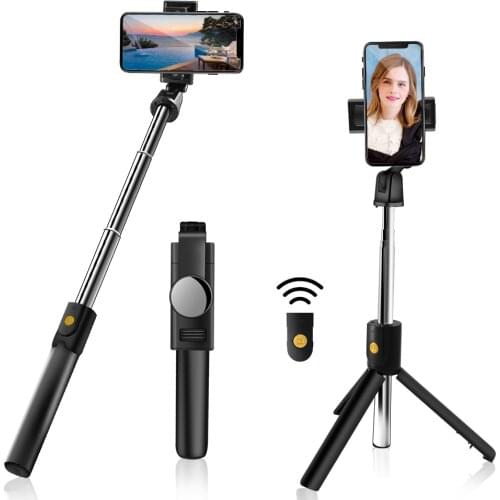 Wireless Bluetooth Extendable Selfie Stick for Iphone Xiaomi Phone Mini Tripod Handheld Monopod Shutter