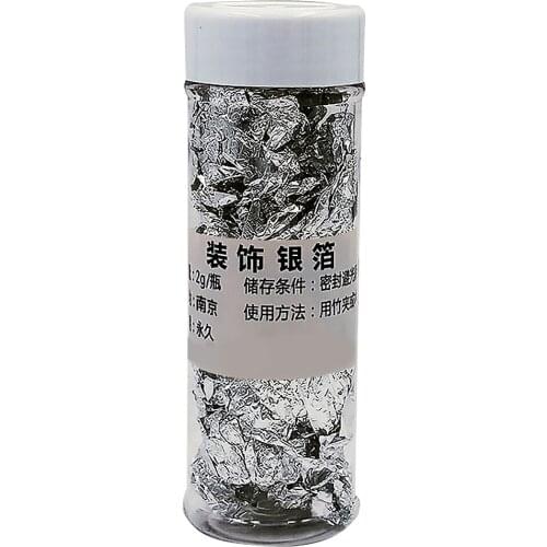 Glitter Nail Decoration Edible Gold/Silver Leaf Foil Cooking Dessert Cake Ice Cream Decoration Foil 3g Gold Foil For Nail Air