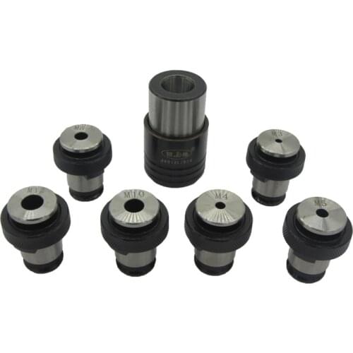 Quick Change Tap Chuck J4012L M3-M12,7pcs.Connection hole Taper B16 Lathe,Drilling Machine, pneumatic tapping chucks