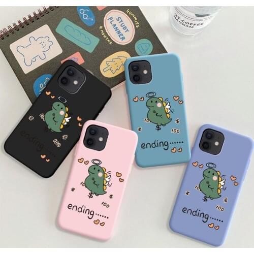 Cartoon Dinosaur Color Phone Case For Xiaomi Redmi Note 10 4G 10S Pro K40 Note 9 9S Max 9 9A Coque Soft Back Cover