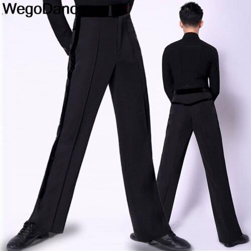 Men Latin Dance Pants Modern Exercise Performance Trousers