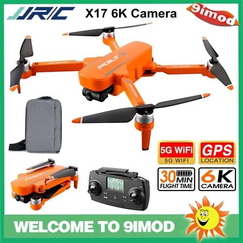 Hot JJRC X17 GPS 5G WiFi FPV with 6K HD Camera 2-Axis Gimbal Optical Flow Positioning Brushless Foldable RC Drone Quadcopter RTF