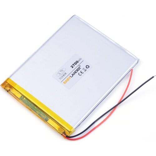 3.7v lithium ion rechargeable battery 319498 2700mah mid palmtop tablet battery