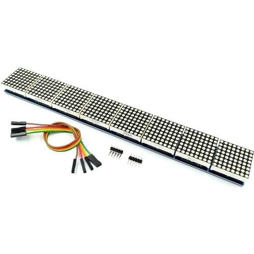 MAX7219 CWG 8-Digit Digital Tube Display Control Module 8 In One Display 16LED 2*8 MAX7219 dot matrix module 8
