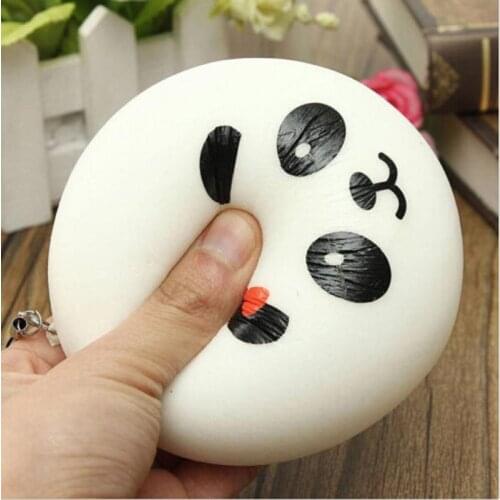 Cute gifts Kawaii Soft Panda Antistress Squishy Charms Buns Bread Toys Pretend Toys 1PCS 4cm
