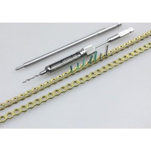 Animal orthopedic titanium plate minimally invasive universal compression locking plate reconstruction of low contact