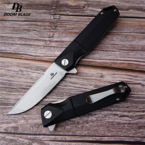 7.9" FH11 60-61HRC Knives Folding Knife D2 Blade G10 Handle Outdoor Camping Hunting Pocket Knife EDC Tools