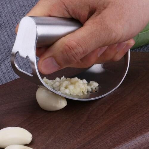Stainless Steel Garlic Press Manual Garlic Mincer Chopping Garlic Tools Fruit Vegetable Tools Portable Kitchen Accessories