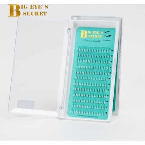Big eyes secret 5 trays Short Stem 3D Premade Fans Volume Lashes Extension Professional Cils Eyelashes Russian Volume Lashes