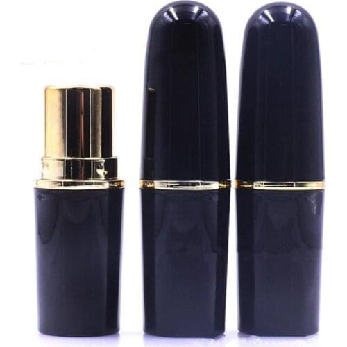 Bullet Empty Lip Balm Tubes Container Lipstick Fashion Cool Lip Tubes Lipstick Tube black Color F20172174