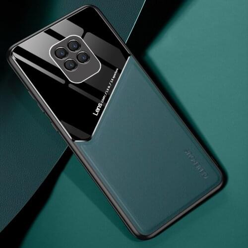 Luxury Shockproof Silicone Soft Built-in Magnet Glass PU Leather Phone Case For Xiaomi Redmi 10 10X 9 9A 9C 8 8A Back Cover