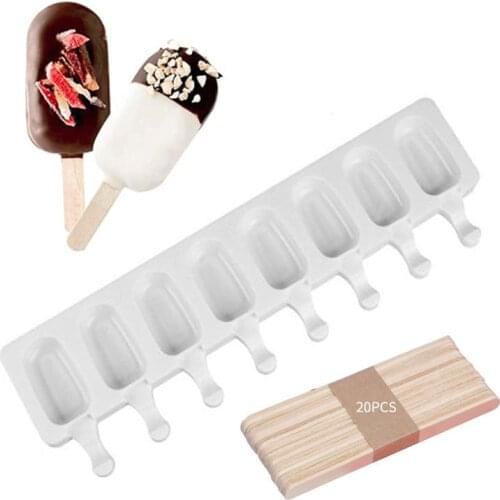 Silicone Frozen Ice Cream Mold Juice Popsicle Maker Children Mould Lolly Tray Silicone Molds Cake decorating Baking #45