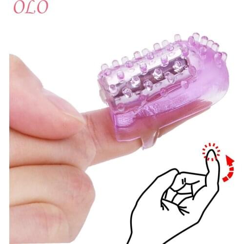OLO Nipple Clitoris Stimulator Vaginal Massager Dildo Mini Jumping Eggs Finger Vibrator Waterproof Sex Toys For Women