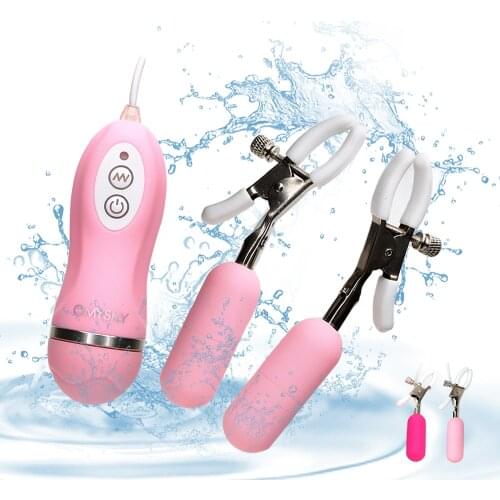 Nipple Vibrator 10 Frequency Breast Massage Silicone Sex Toys for Women Adult Products Vibrating Nipple Clamps