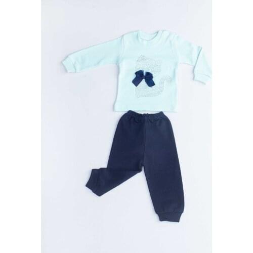 Green Rabbit Baby Girl 2 Piece Set Tracksuit Bottom Babies Girls Wear Top Outfit Cotton Casual Casual Outfit Models
