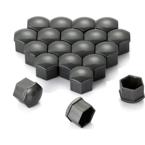 20pcs Universal 17mm Plastic Car Wheel Nut Covers Bolt Caps For Audi Skoda Volkswagen VW Golf MK4 Bora Passat Polo Accessories