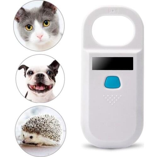 Micro Chip Scanner Animal ID Reader FDX-B ISO11784/11785 Handheld 134.2KHz Pet RFID 125KHz Card Reader USB Rechargeable for Dog