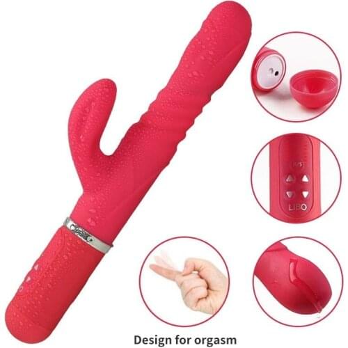G Spot Dildo Vibrator for Women Dual Vibration Silicone Waterproof Female Vagina Clitoris Massager Sex Toys For Women