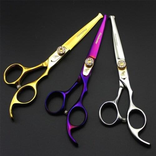 Top grade dragon sapphire round head baby scissors 6 inch professional barber hairdressing scissors cutting shears tijera
