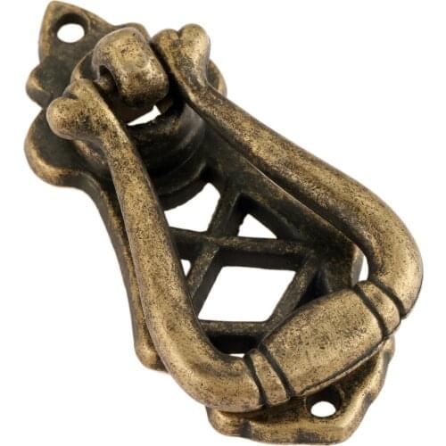 1PC Zinc alloy European Garden single hole copper zinc alloy handle antique wardrobe cabinet door door handle style 63*30mm