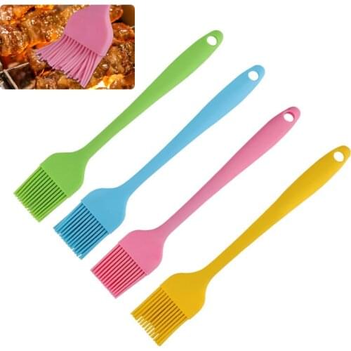 1PC Silicone Baking Brush Reusable Grill Oil Brushes Home DIY Baking Brush for Cake Bread Butter Cooking Roasting BBQ Tools