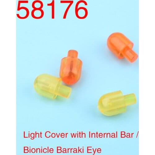 10PCS 58176 High-tech building block lampshade, internal pole/Bionicle Barraki eye fittings to construct brick parts