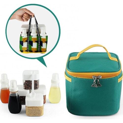 40%HOT 7Pcs/Set Outdoor Portable Seasoning Bottle Condiment Container Kitchen Supplies