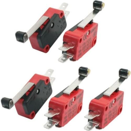 5pcs V-156-1C25 250V AC Limit Switch Button compatible for OMRON