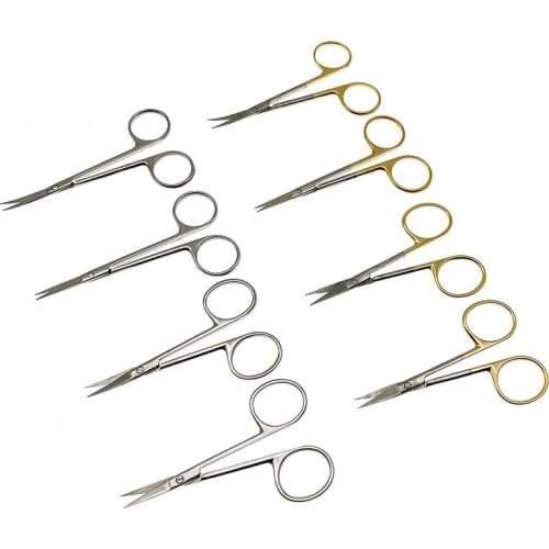 8.5CM/9.5CM eye surgical scissors beauty scissors cut tissue scissors Double-eyelid scissors