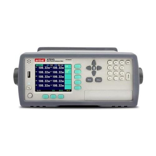 Fast Arrival Anbai AT5110 High Accuracy 0.05% 10 Channels Multi-Channel Micro Ohm Meter DC Resistance Meter Tester