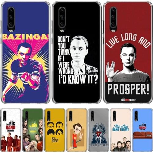 The Big Bang Theory Pattern Phone Case for Huawei P40 P30 P20 Mate 30 20 10 Pro P10 Lite P Smart Z + 2019 Gift Coque Cover Capa