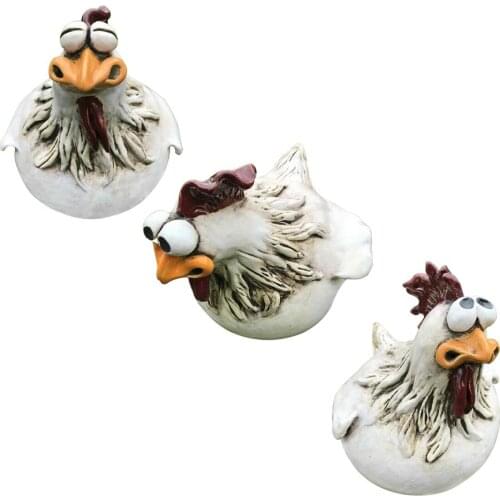 Hen Statue Clip Ladder Resin Sculpture Indoor And Outdoor Fence Decorative Ornaments Decor For Farm Garden Dropshipping