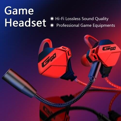 KINGSTAR G10 Gaming Earphone Wired Stereo Bass Earphones Sport PUBG Earbuds Games Headsets With Mic For PS4 PC Laptop Phone