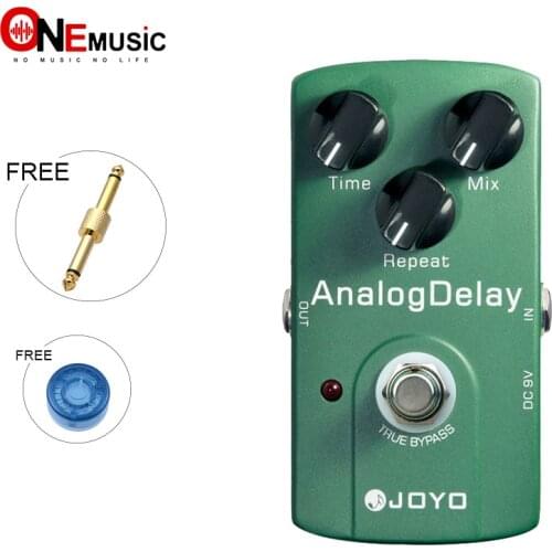 JOYO JF-33 Analog Delay Electric Guitar Effect Pedal True Bypass with Gold Pedal Connector and MOOER knob