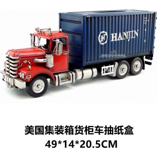 Hot Classic Transformation Container Truck Model Creative Paper Box Best Gift Home Bar Decoration