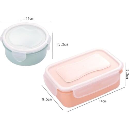 Small food storage box kitchen food container round square food box fruit snack box