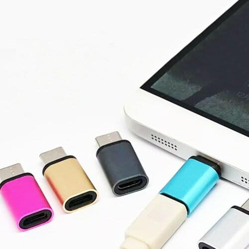 Type-C Adapter USB C to Micro USB Cable Alloy Micro USB Male to Type C Female Adapter Converter Connector for Phone Tablet