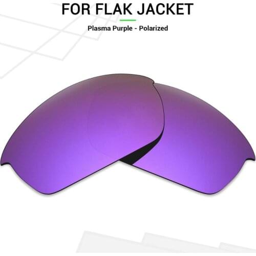 Mryok POLARIZED Replacement Lenses for Oakley Flak Jacket Sunglasses Plasma Purple