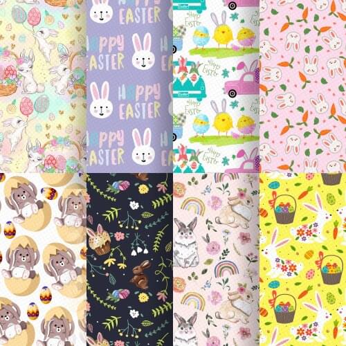 David accessories 20*33cm Flowers Watermelon Lychee Faux Synthetic Leather Fabric DIY Sewing HairBow Bag Shoes Material,1Yc6789