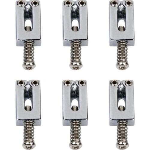 6 Roller Bridge Tremolo Saddles For Strat Tele Electric Guitar