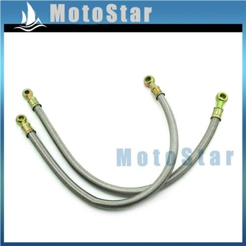 500mm Braided Oil Cooler Hose 8mm/10mm Banjo Bolt For Pit Dirt Motor Bike Motorcycle Motocross