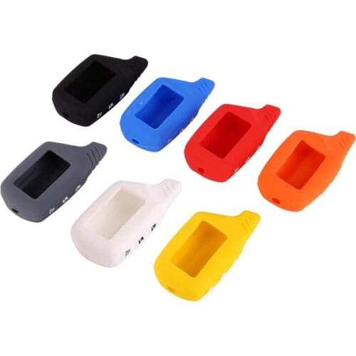 Car Silicone Key Case Automobile Key Fob Alarm Key Case Portable And Practical Car Key Chain Automobiles Interior Accessories #2