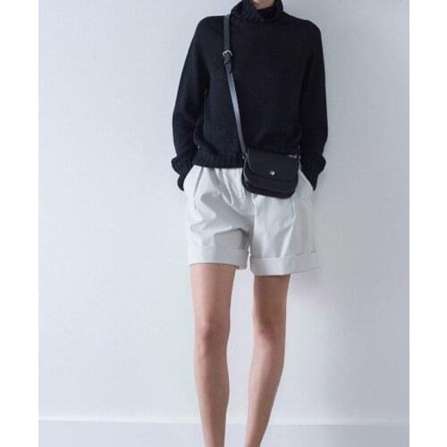 Women Pants 2020 Spring and Summer New Shorts Women Cotton Casual Knee Length Shorts