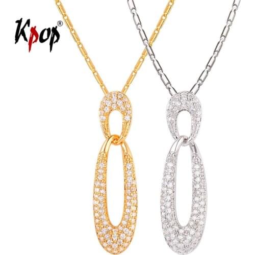 Kpop Women Pendant Necklace Trendy Austrian Rhinestone Jewelry Flying Shaped Pendant Charm Jewelry GP577