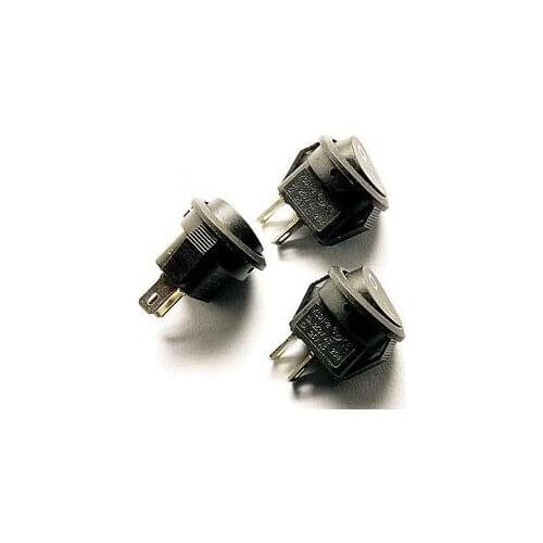 10pcs/lot 15mm SPST 2PIN On/Off Round Boat Rocker Switch 3A/250V Car Dash Dashboard Truck RV ATV Home