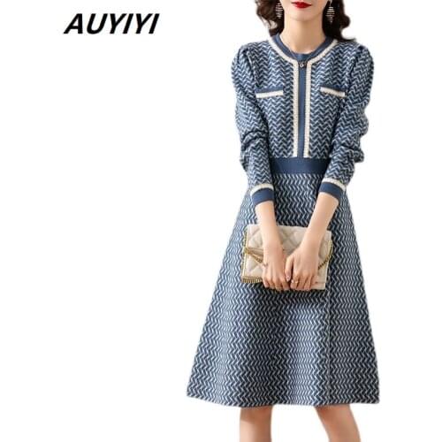AUYIYI Fashionable Knitted Dresses